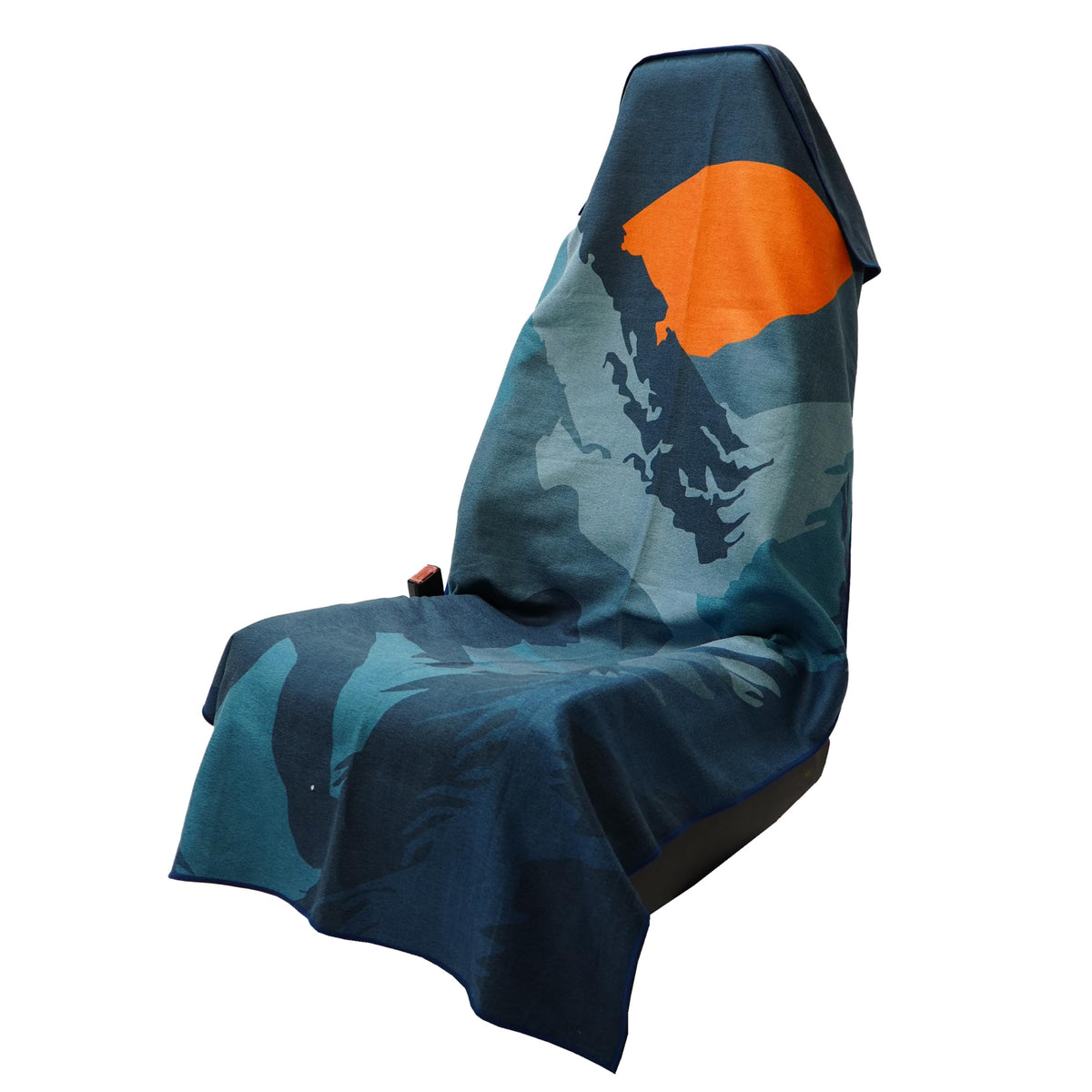 Sprints Prints Athletic Running Towel, Full-Sized, Car Seat Cover - Moisture Wicking (Midnight Mile)