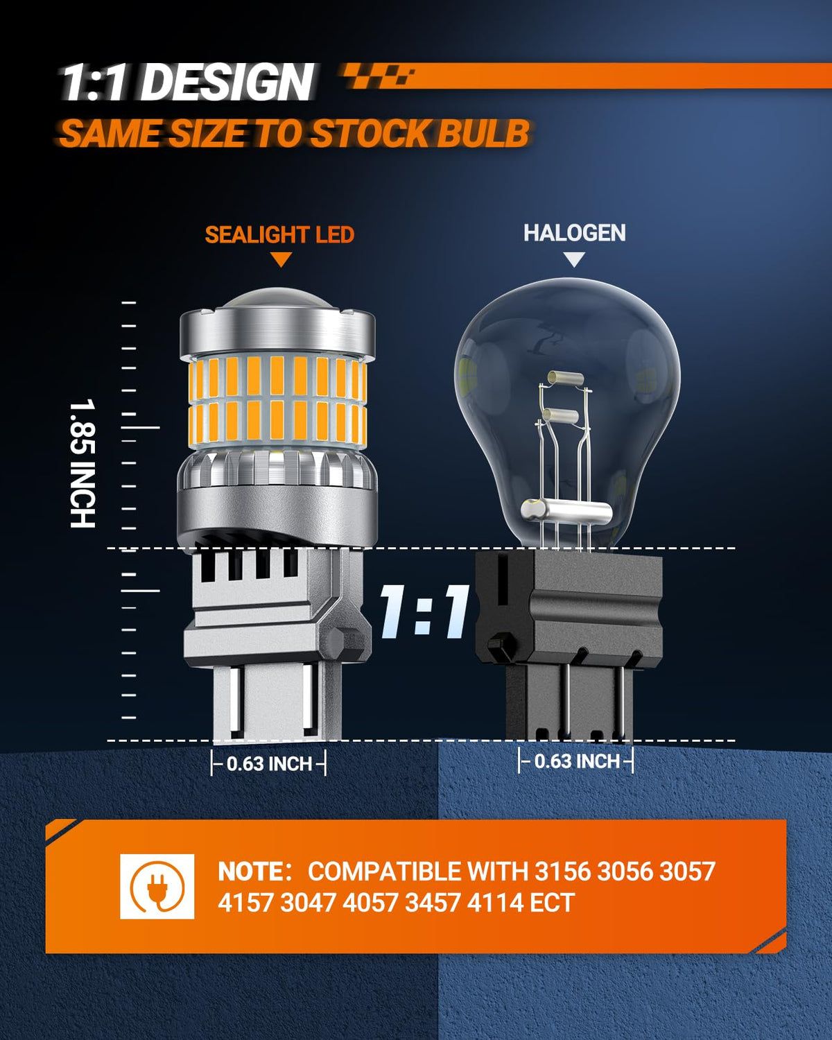 SEALIGHT 2026 Latest 921 LED Bulb, 700% Super Bright 912 T15 Led Reverse Light, Canbus Error Free 906 904 916 W16W LED Bulbs, 6500K White, Non-polarity, Automotive Back Up Light Assemblies, 2PCS