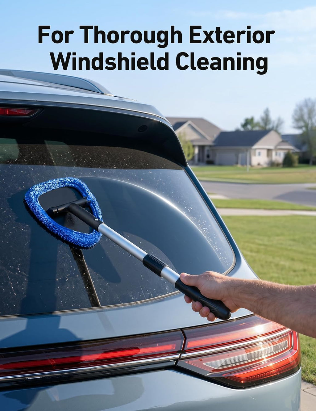 AstroAI 21" Extra-Long Windshield Cleaner Tool & Car Interior Detailing Kit