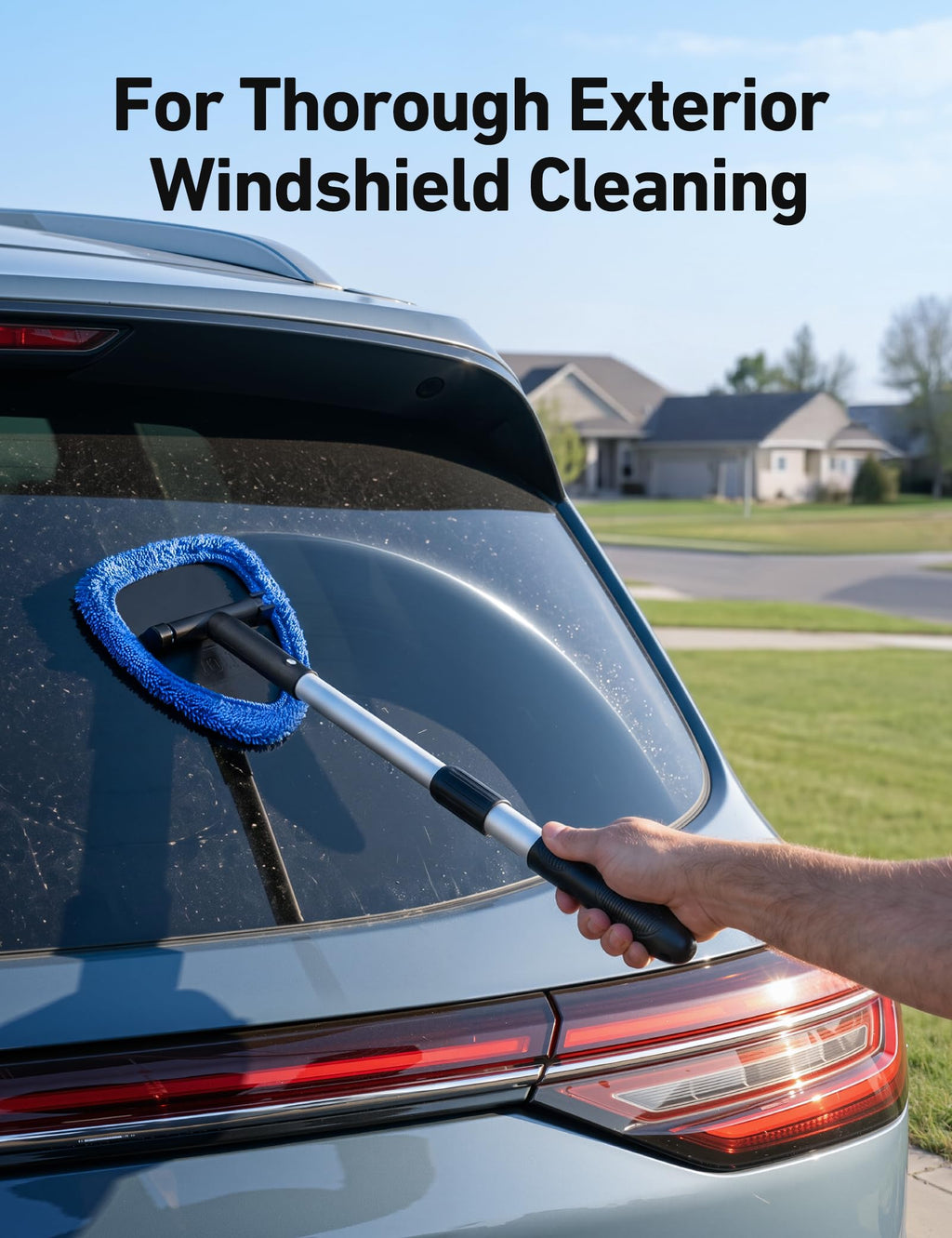 AstroAI 21" Extra-Long Windshield Cleaner Tool & Car Interior Detailing Kit