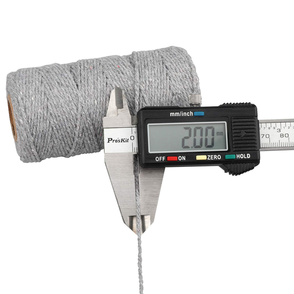 G2PLUS 2MM White String, 328 Feet Cotton Bakers Twine for Craft & Cooking