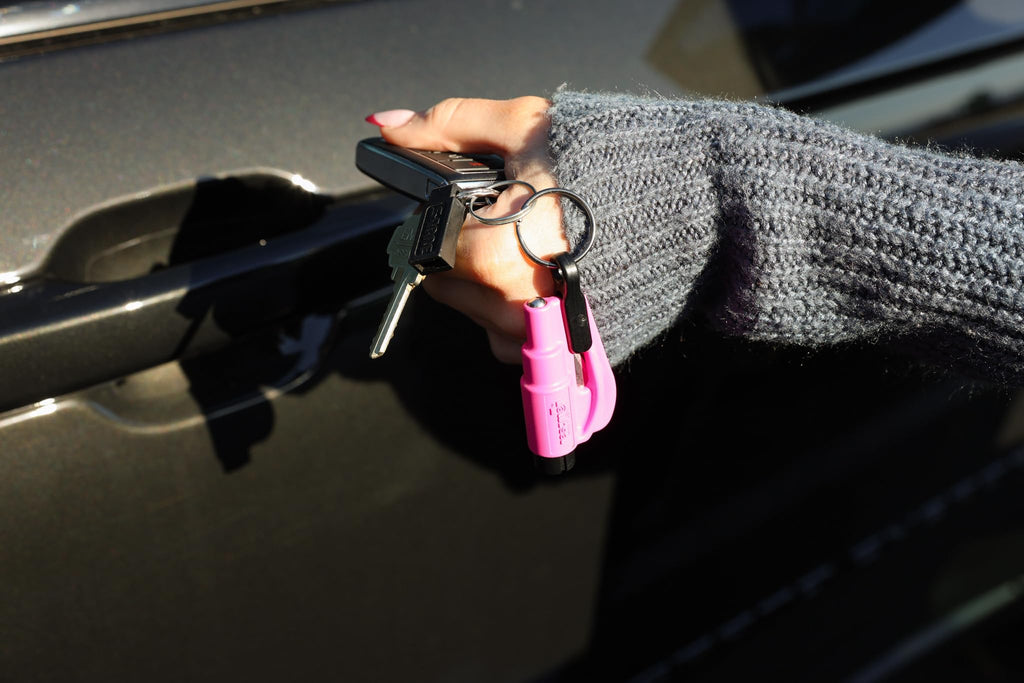 RESQME The Original Compact Emergency Keychain Car Escape Tool, Seatbelt Cutter and Window Breaker, Made in USA, Pack of 2