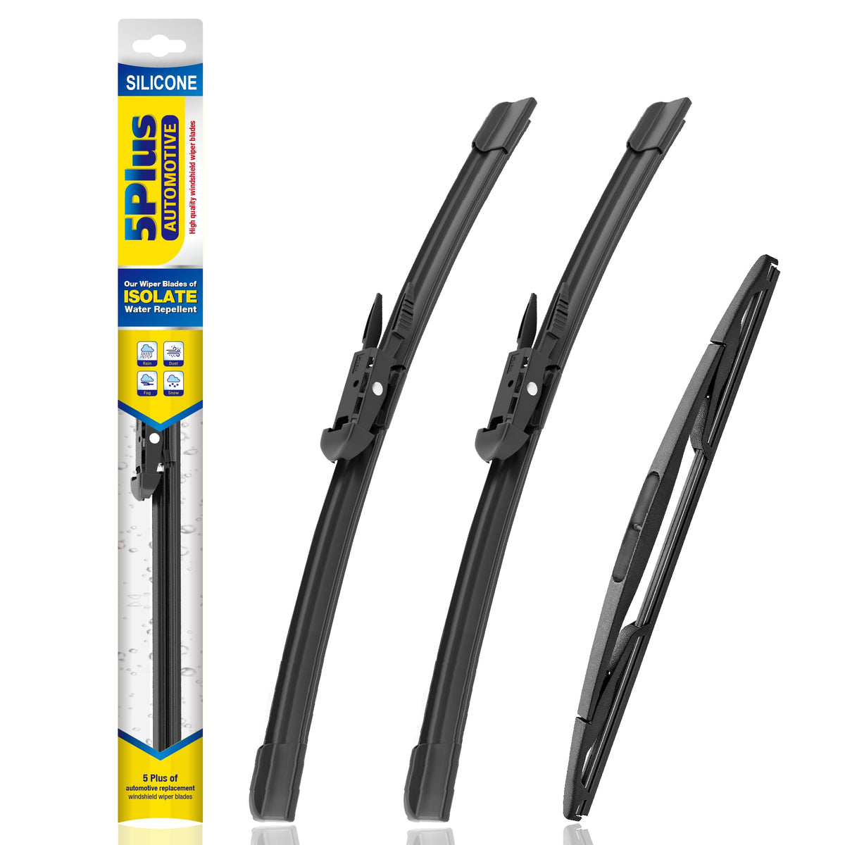 5 PLUS Silicone Windshield Wipers Fits Ford Explorer 2011-2024 (3 PACK)