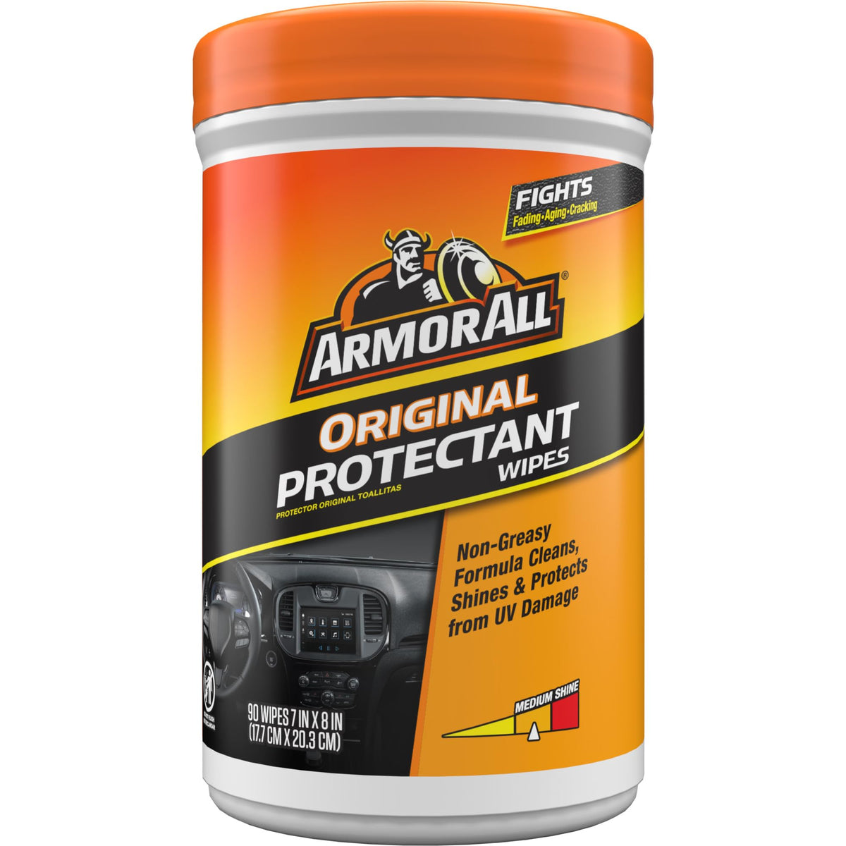 Armor All Car Cleaning Wipes, 90 Count Canister, Car Wipes