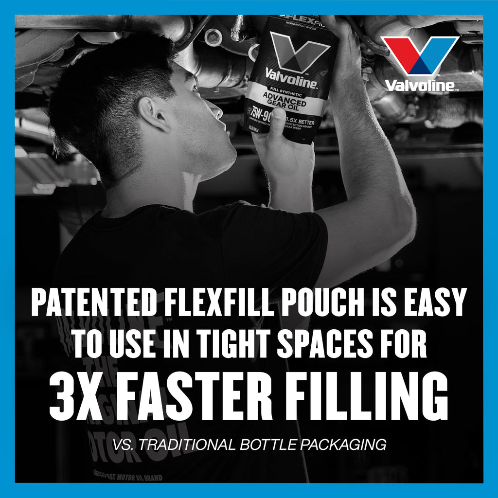 Valvoline FlexFill Advanced Full Synthetic 75W-90 Gear Oil 1 Quart Pouch