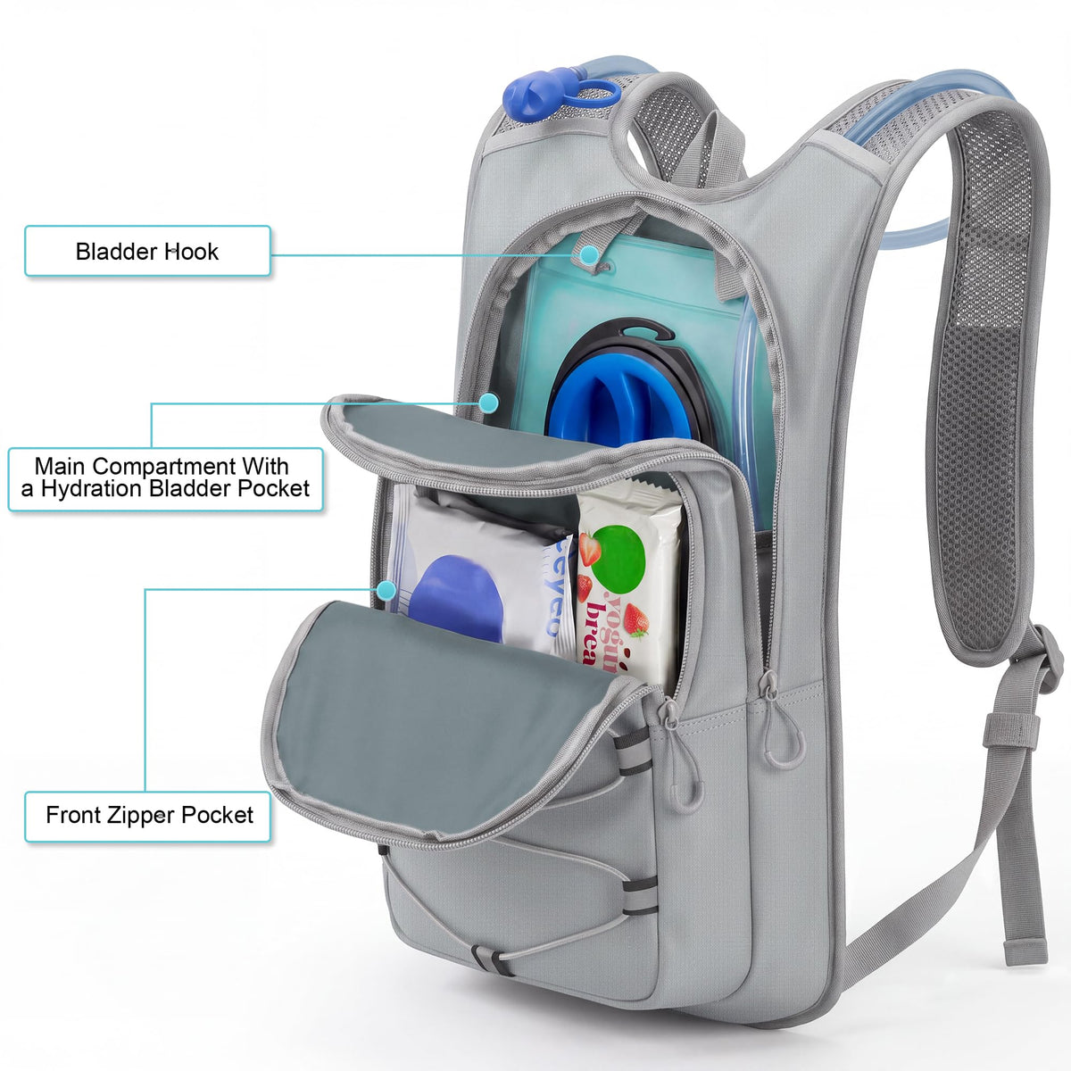 MIYCOO Hydration Backpack - Hiking Water Backpack with 2L Water Bladder