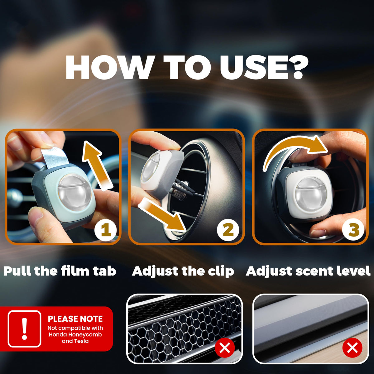 Air Jungles New Car Scent Car Air Freshener Vent Clip 6 Ct, Long Lasting