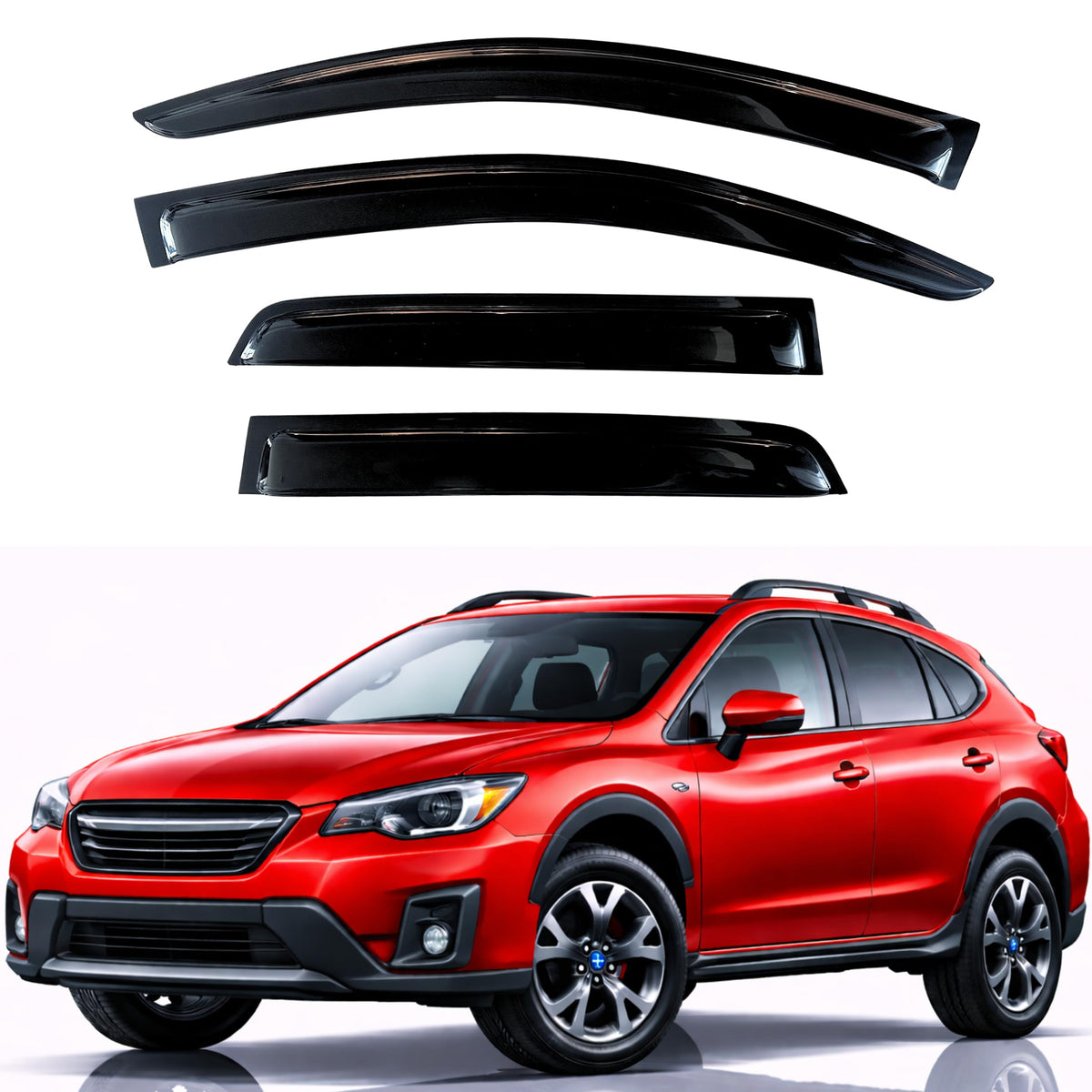 KPY Rain Guards Window Visors for 2015-2026 Ford F150 Crew/SuperCrew Cab