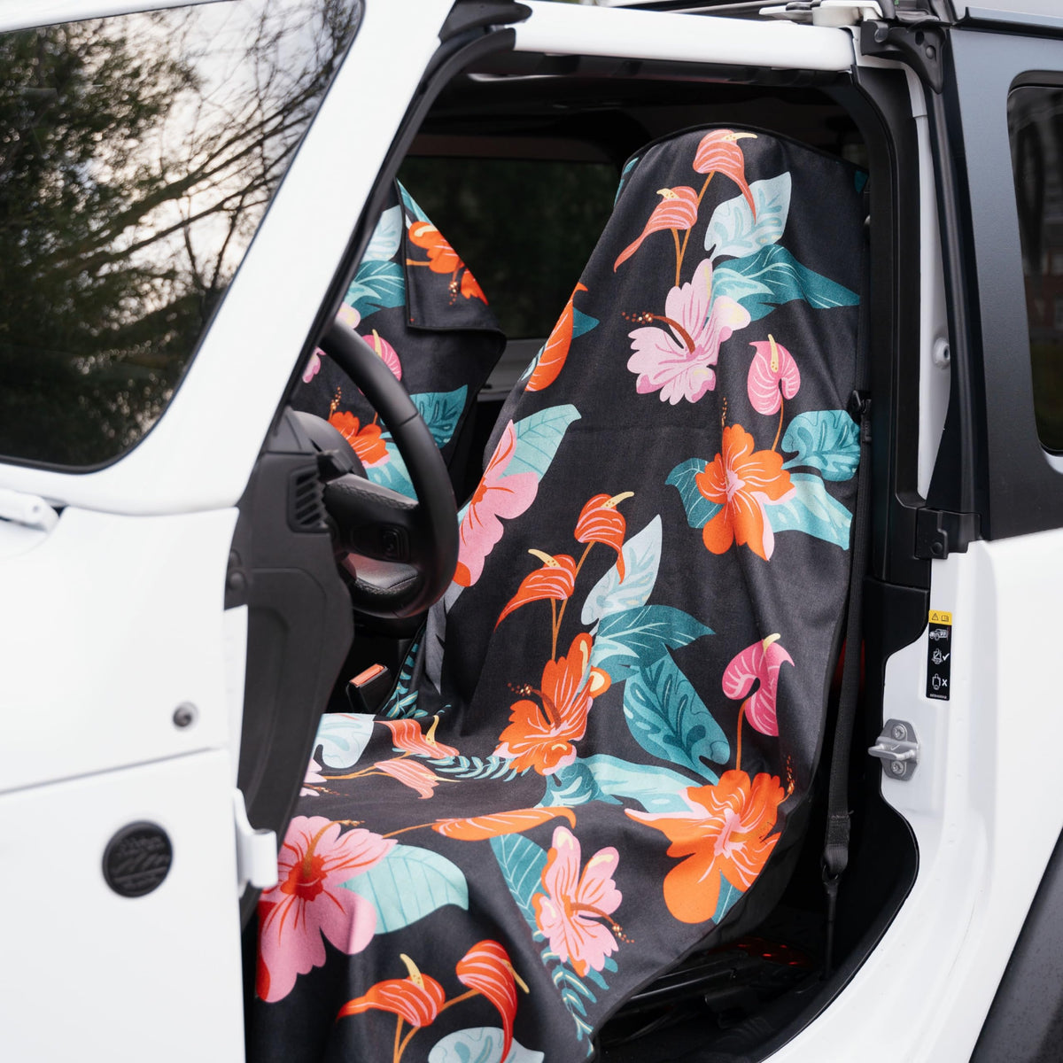 Sprints Prints Athletic Running Towel, Full-Sized, Car Seat Cover - Moisture Wicking (Midnight Mile)