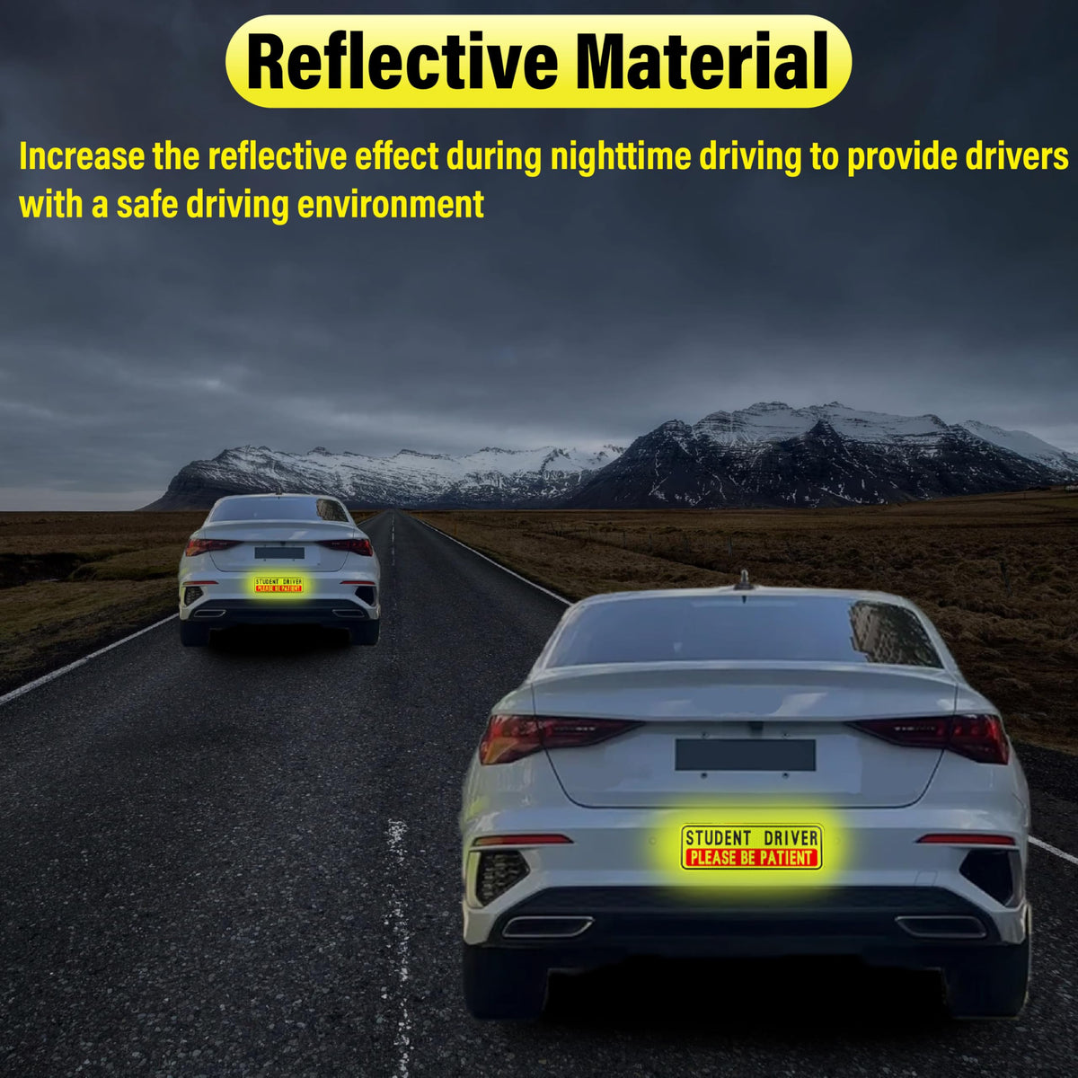 BFXM 4 PCS Student Driver Magnet for Car, New Driver Magnet for Car