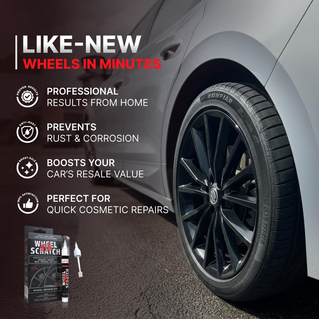 Wheel Scratch Fix® Gloss Black Rim Touch Up Paint, Wheel Scratch Repair Kit