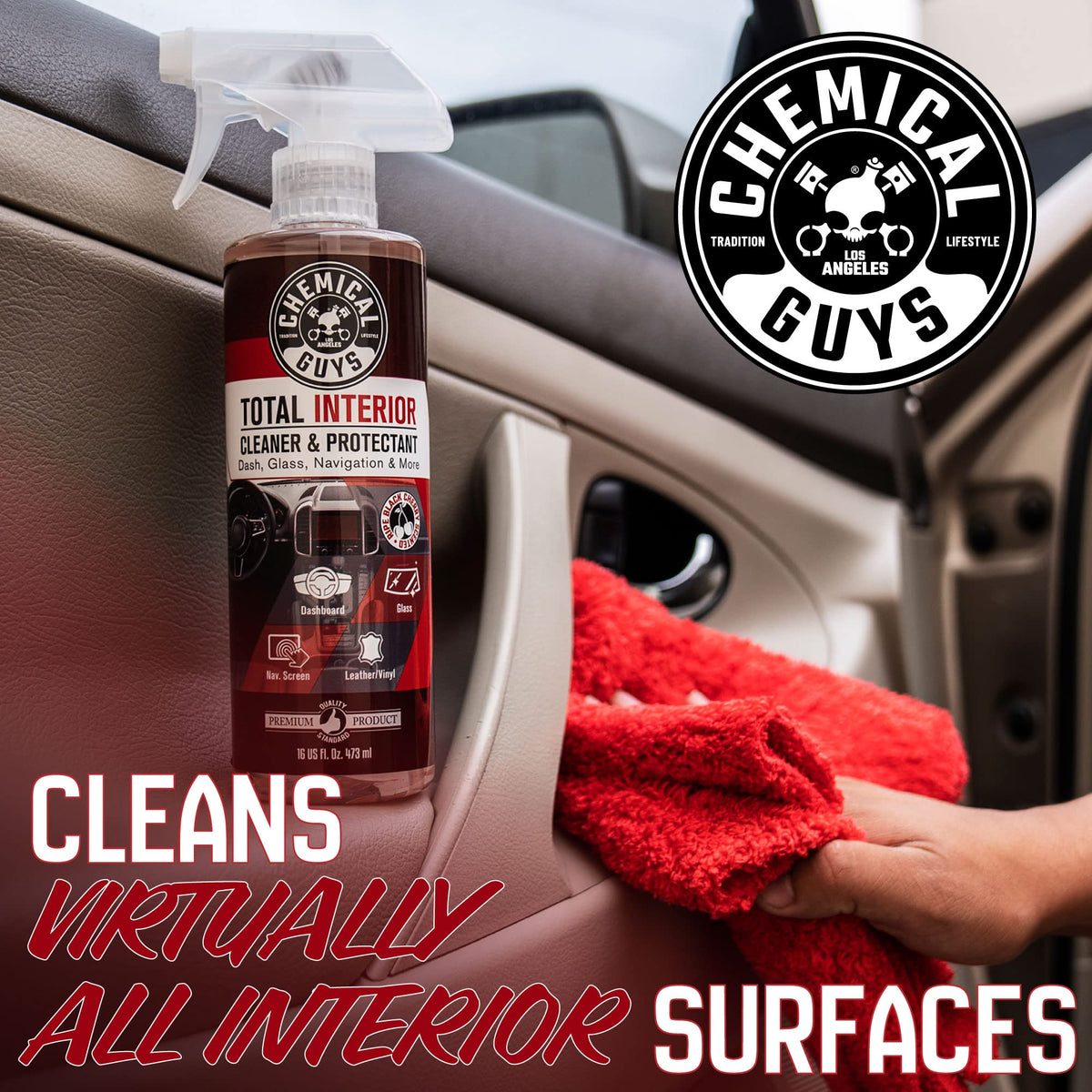 Chemical Guys, Total Interior Cleaner & Protectant, New Car Scent, 16 oz