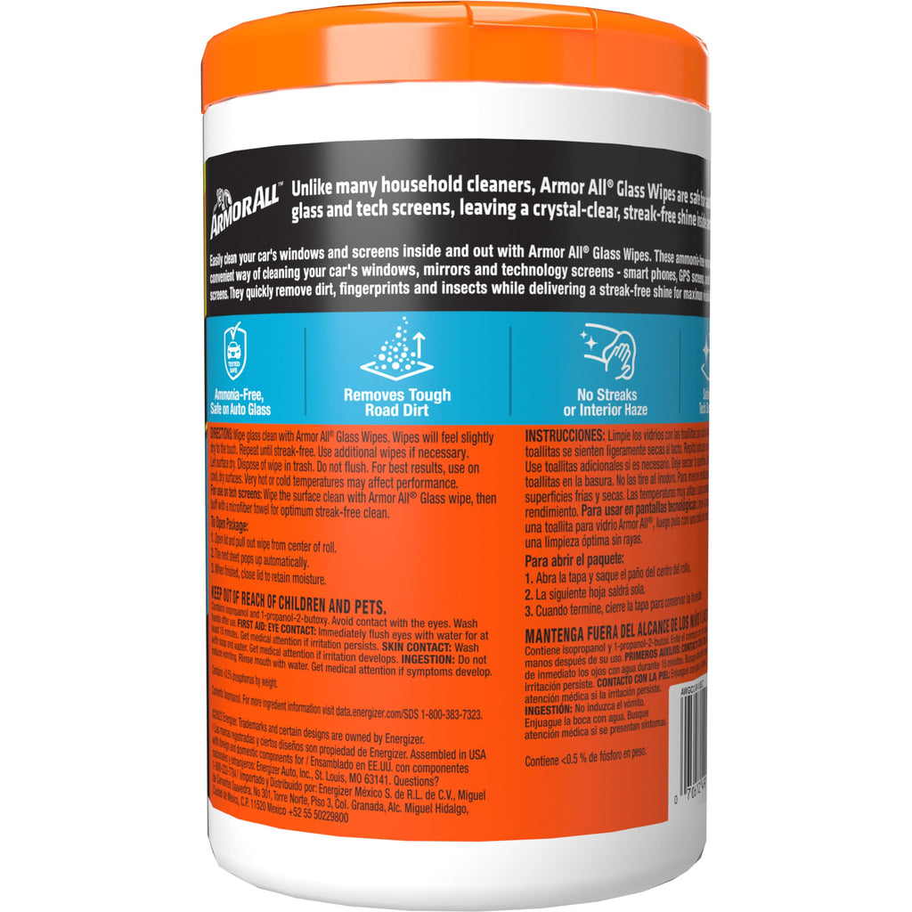 Armor All Car Cleaning Wipes, 90 Count Canister, Car Wipes