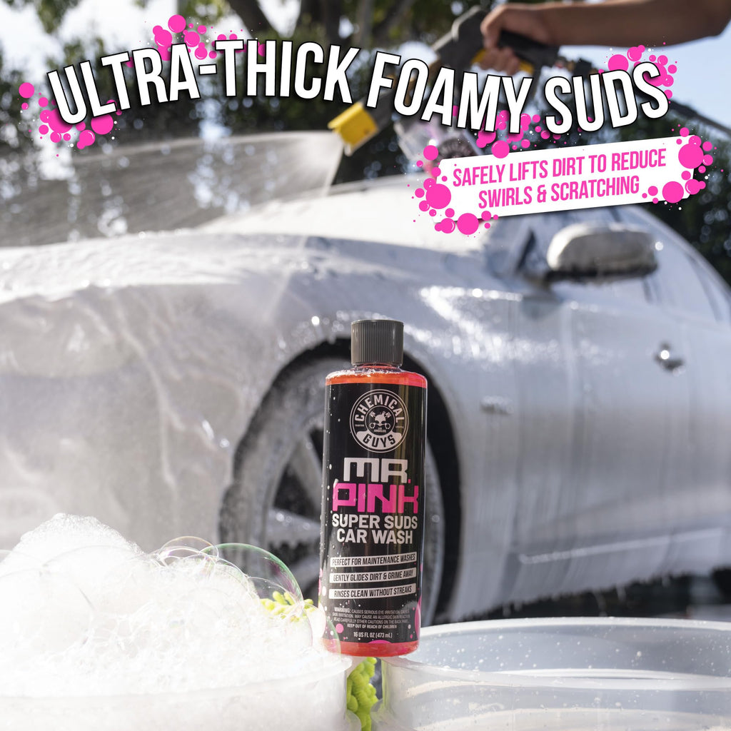 Chemical Guys, Mr. Pink Car Wash Soap, Foam Cannon & Bucket Wash, 64 oz