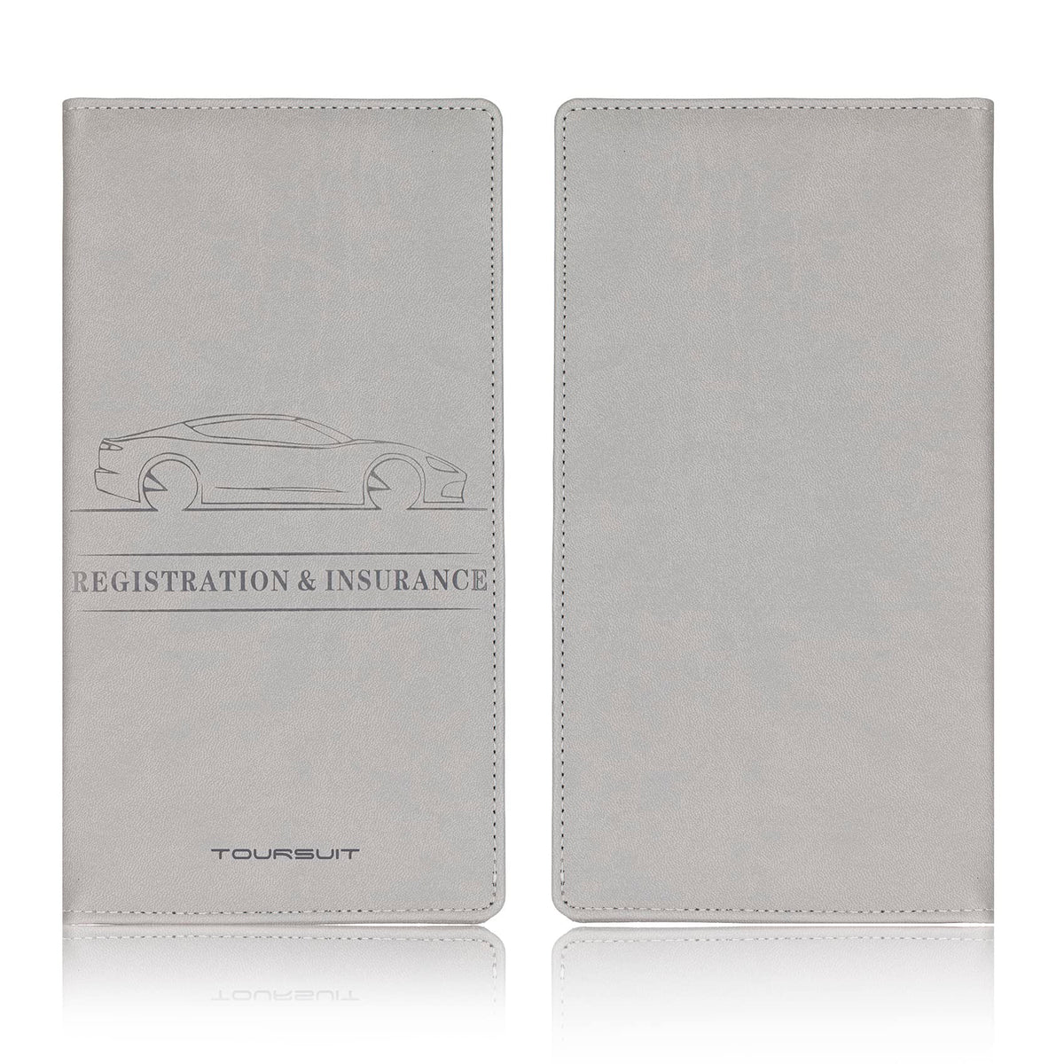 TOURSUIT Car Registration & Insurance Card Holder, Carbon Fiber Black