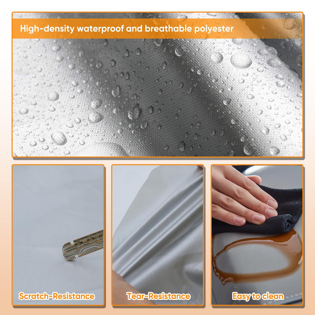 NEVERLAND Car Cover Waterproof All Weather for Sedan 183''L x 70''W x 59''H