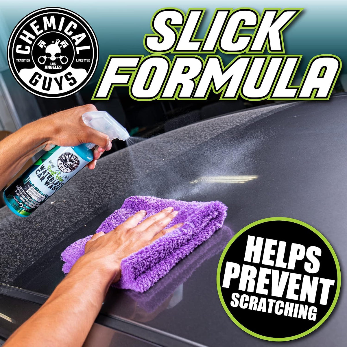 Chemical Guys, Swift Wipe Waterless Car Wash Spray, High Lubrication, 16 oz