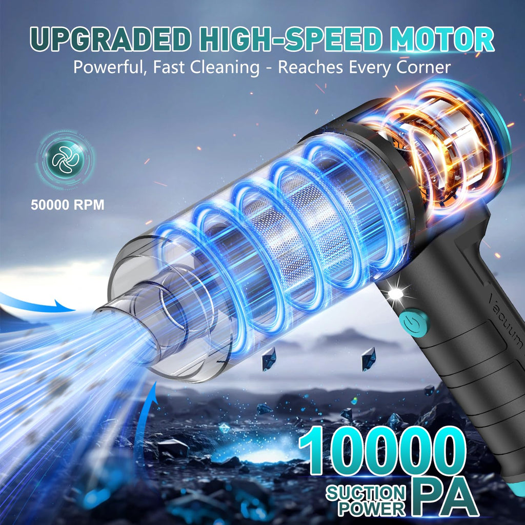 KMM Handheld Car Vacuum Cleaner, Hand Held Vacuum Cleaner and Air Duster