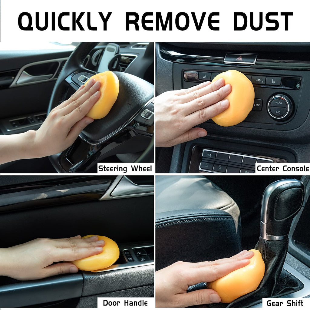 TICARVE Car Cleaning Gel Detailing Putty Car Putty Auto Detailing Tools Car Interior Cleaner Cleaning Slime Car Accessories Keyboard Cleaner Rose/NT WT: 5.6 oz (160 gr)