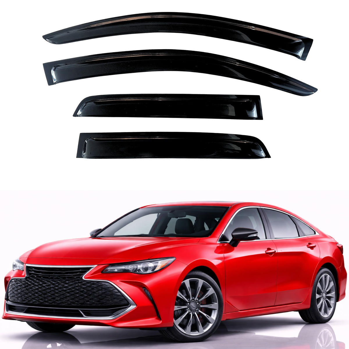 KPY Rain Guards Window Visors for 2015-2026 Ford F150 Crew/SuperCrew Cab