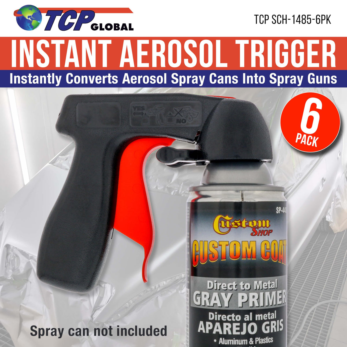 Instant Aerosol Trigger Handle (Pack of 2), Instantly Converts Spray Cans