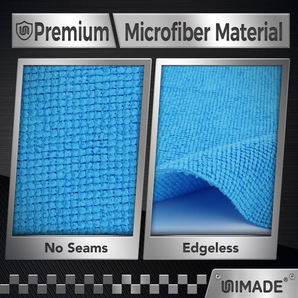 UNIMADE Microfiber Cleaning Cloth, 24 Pack Reusable Microfiber Towels