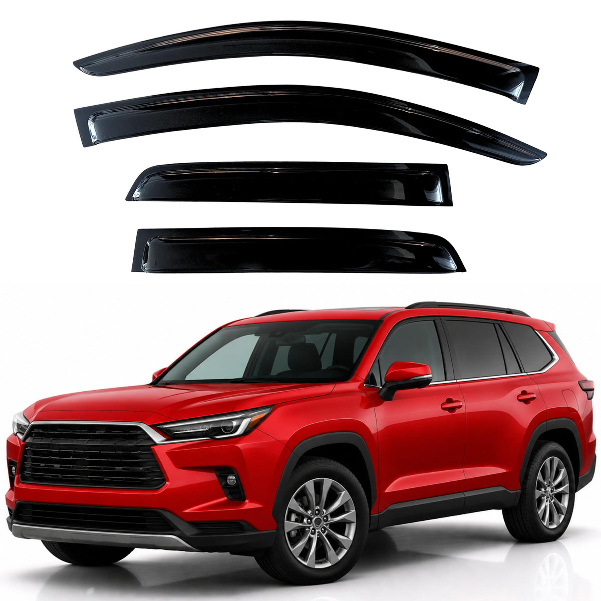 KPY Rain Guards Window Visors for 2015-2026 Ford F150 Crew/SuperCrew Cab