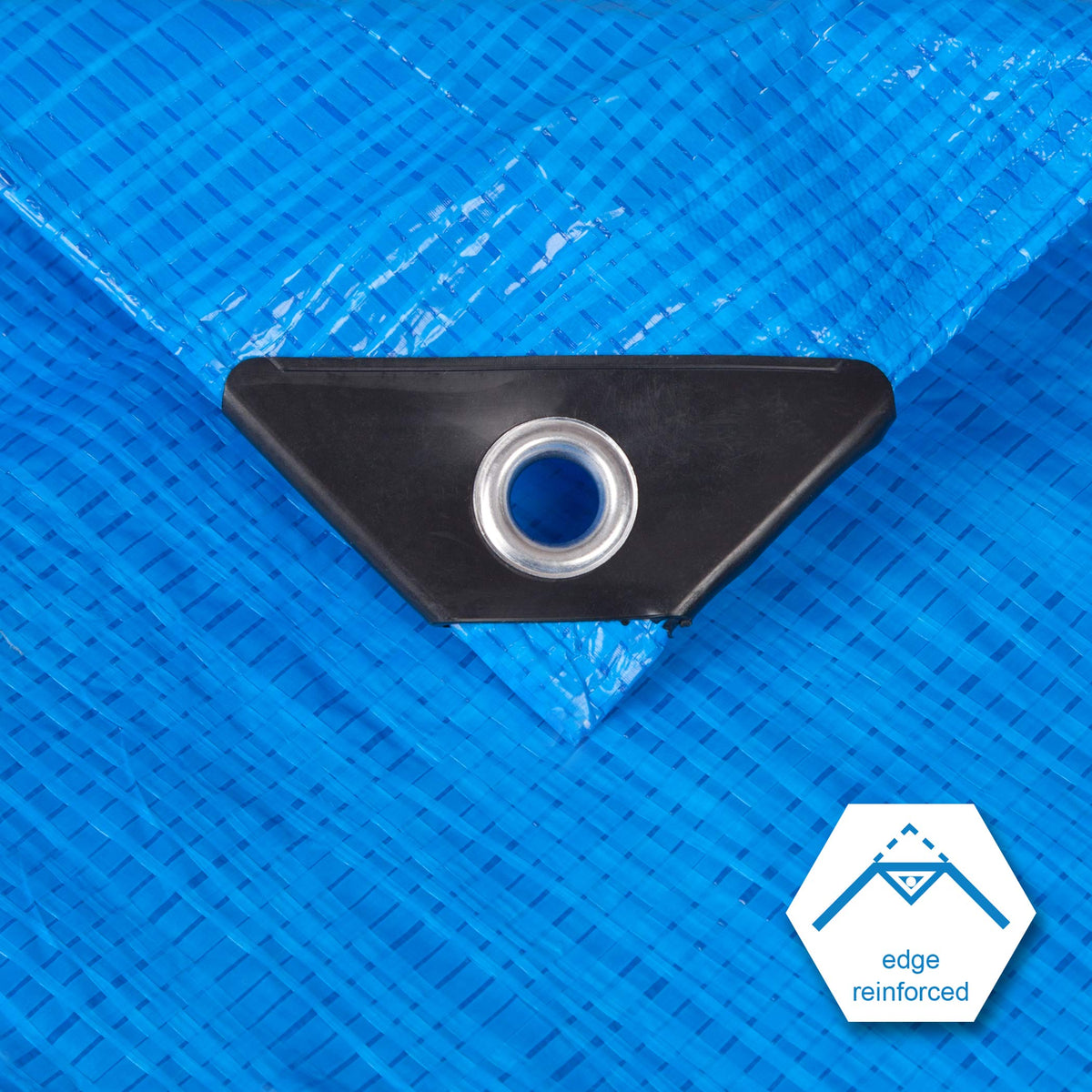 CARTMAN 10x10Ft Multipurpose Waterproof Poly Tarp Cover 5 Mil, Blue