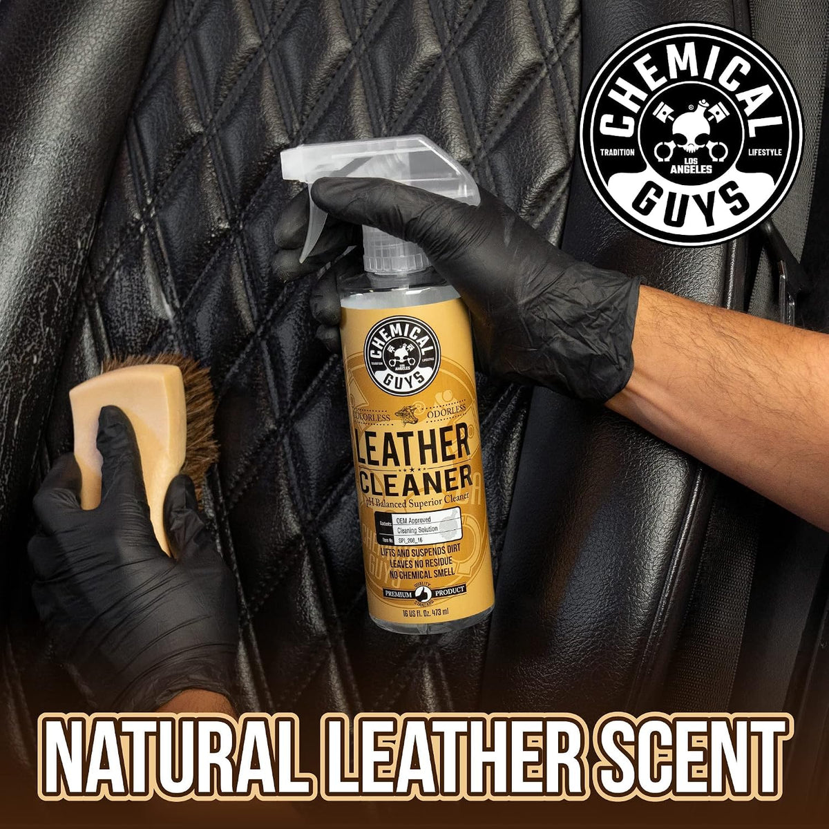 Chemical Guys, Leather Cleaner & Conditioner Kit for Cars & Home, 2 x 16 oz