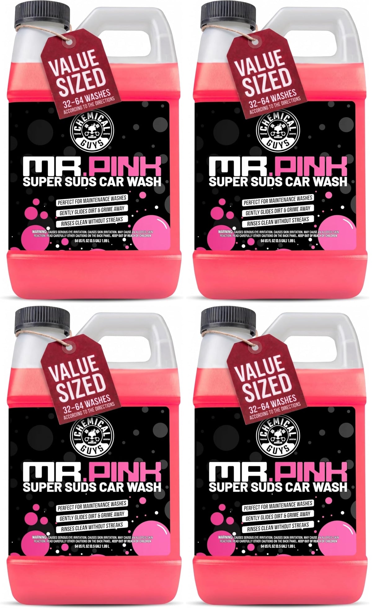 Chemical Guys, Mr. Pink Car Wash Soap, Foam Cannon & Bucket Wash, 64 oz