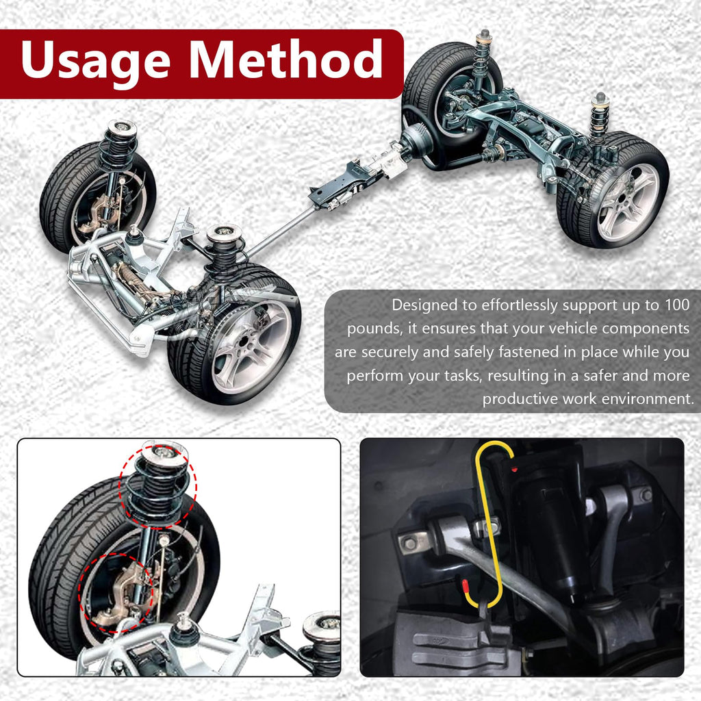 BFXM 2PCS Brake Caliper Hanger Compression Mechanic Tool with Rubber Tips