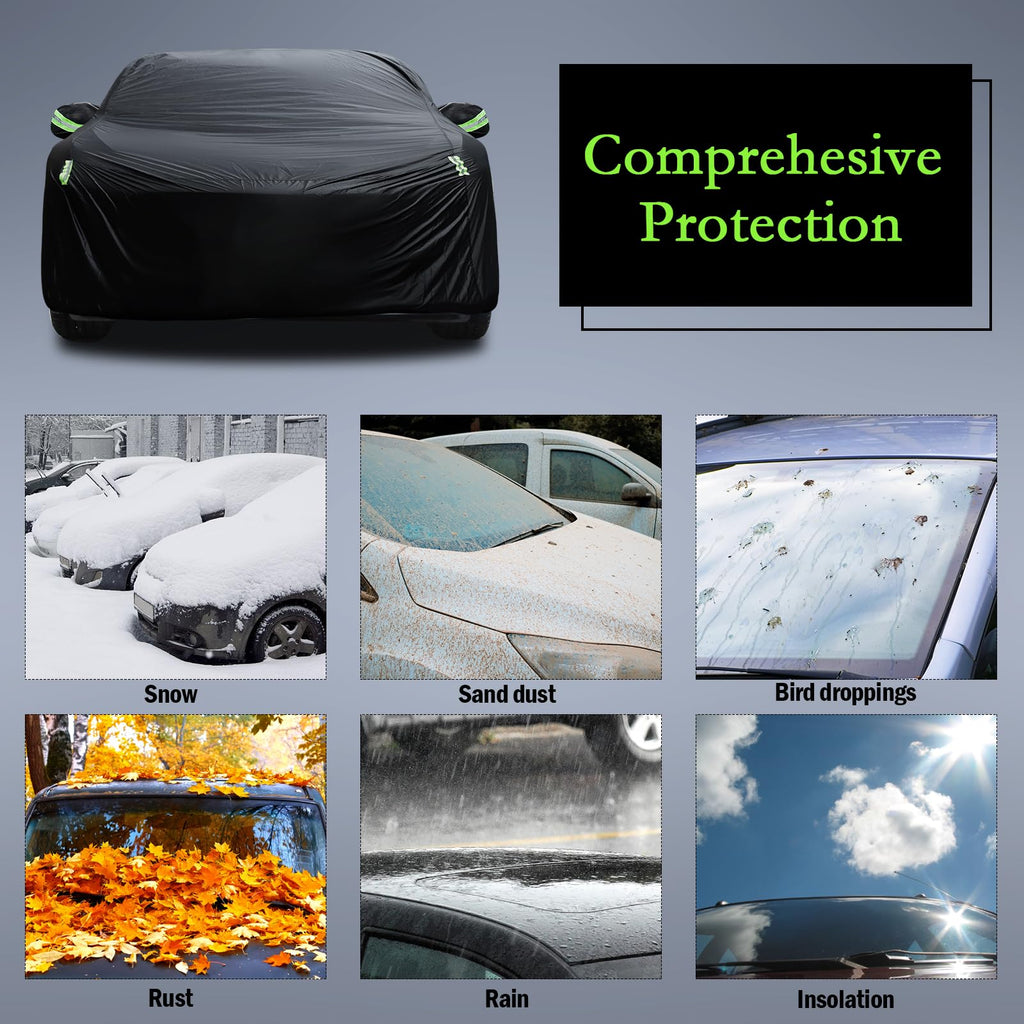 Waterproof Car Cover for Jeep Wrangler 4 Door 2006-2026 JK JL Windproof