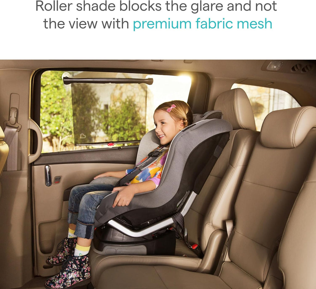 Munchkin Brica Sun Safety Car Window Shade for Baby, 2 Pack, Black