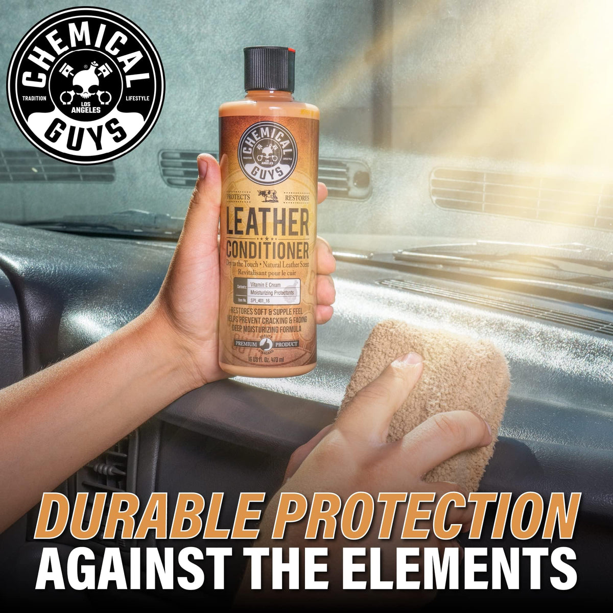 Chemical Guys, Leather Cleaner & Conditioner Kit for Cars & Home, 2 x 16 oz