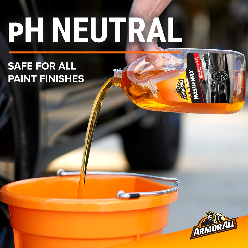 Armor All Ultra Shine Car Wash and Car Wax,Cleaning Fluid for Cars,Trucks,Motorcycles,64 Fl Oz Each,(Pack of 3)