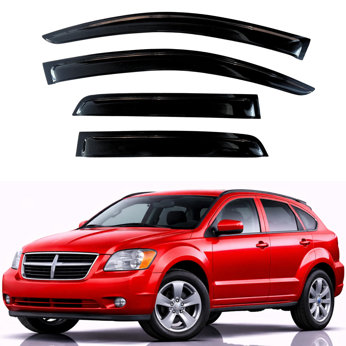 KPY Rain Guards Window Visors for 2015-2026 Ford F150 Crew/SuperCrew Cab