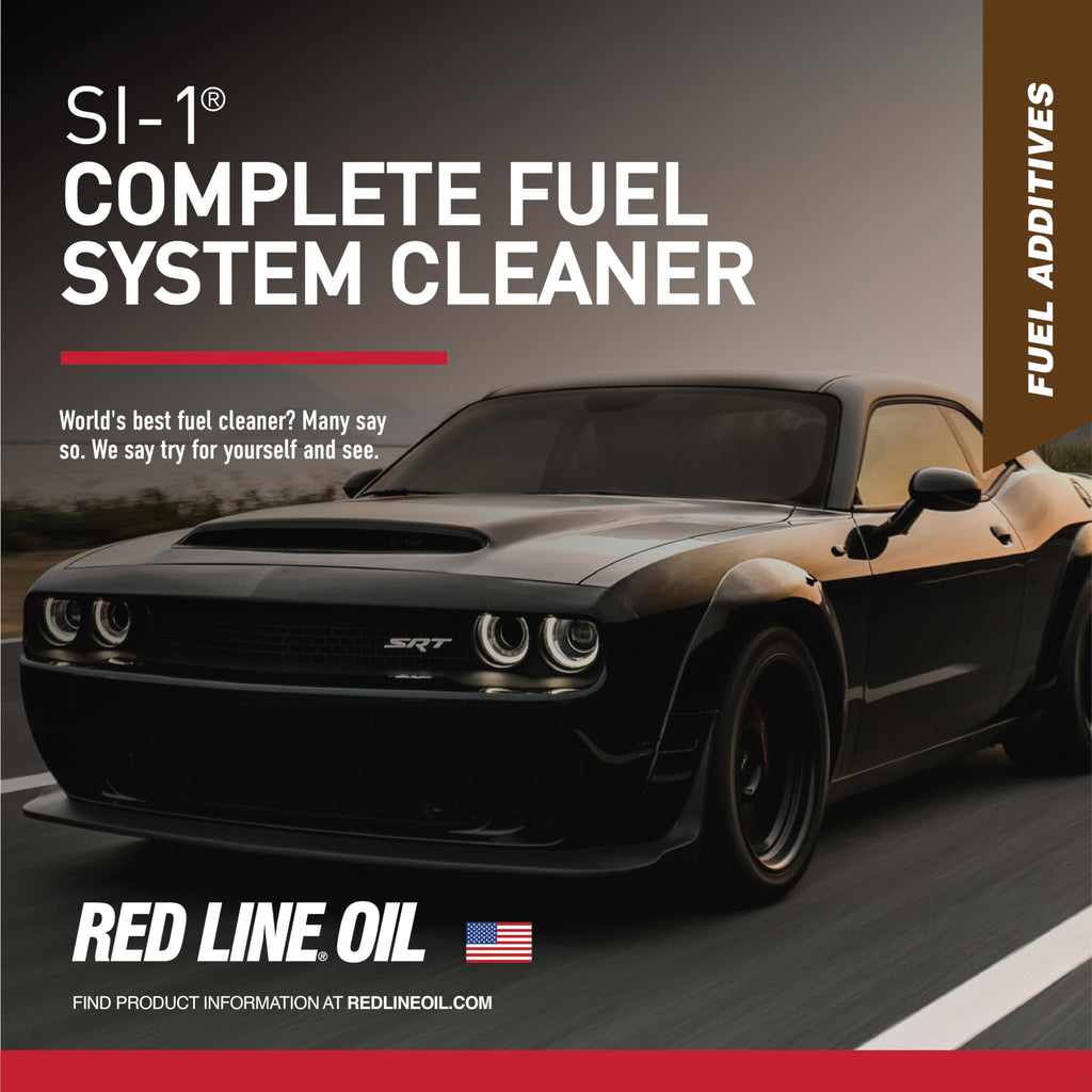 Red Line 60103 SI-1 Complete Fuel System Cleaner - 15 Ounce- Fuel Injector Cleaner and Carburetor Cleaner for Corrosion Prevention and Injector, Valve, and Combustion Chamber Deposit Removal
