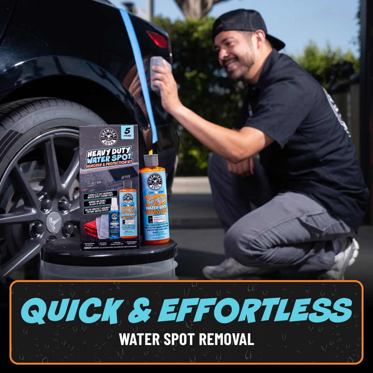 Chemical Guys, Heavy Duty Water Spot Remover Gel for Glass & Paint, 16 oz