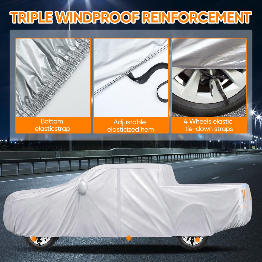 NEVERLAND Car Cover Waterproof All Weather for Sedan 183''L x 70''W x 59''H
