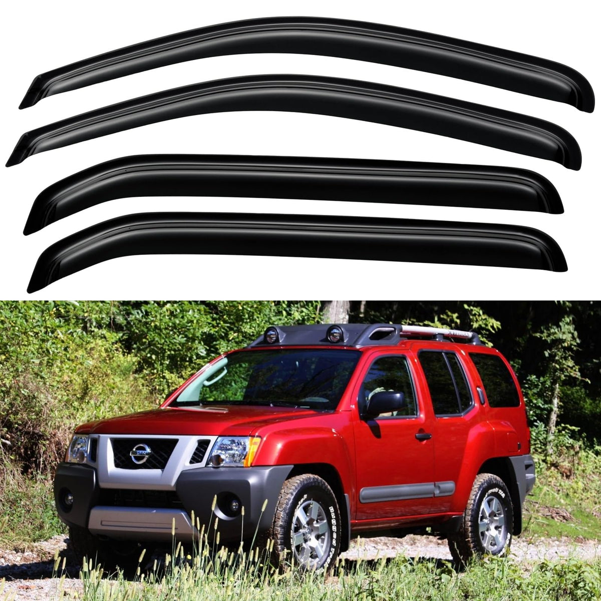 Window Visors Rain Guards for 2015-2026 Ford F150 Crew/SuperCrew Cab
