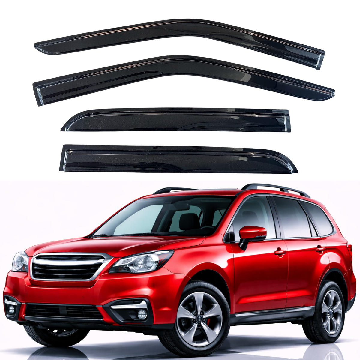 KPY Rain Guards Window Visors for 2015-2026 Ford F150 Crew/SuperCrew Cab