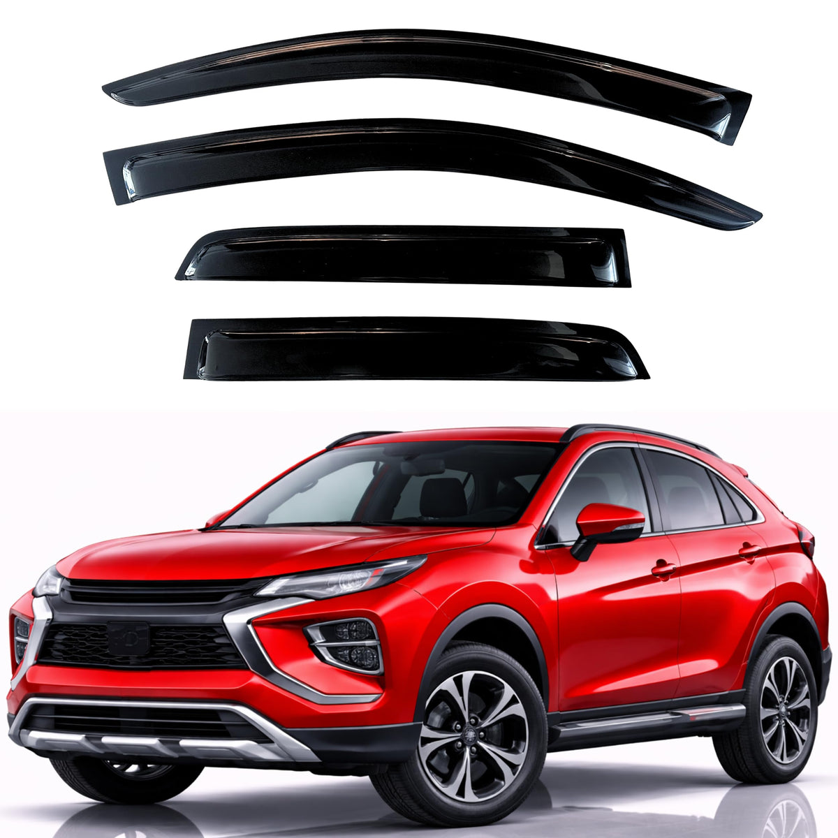 KPY Rain Guards Window Visors for 2015-2026 Ford F150 Crew/SuperCrew Cab