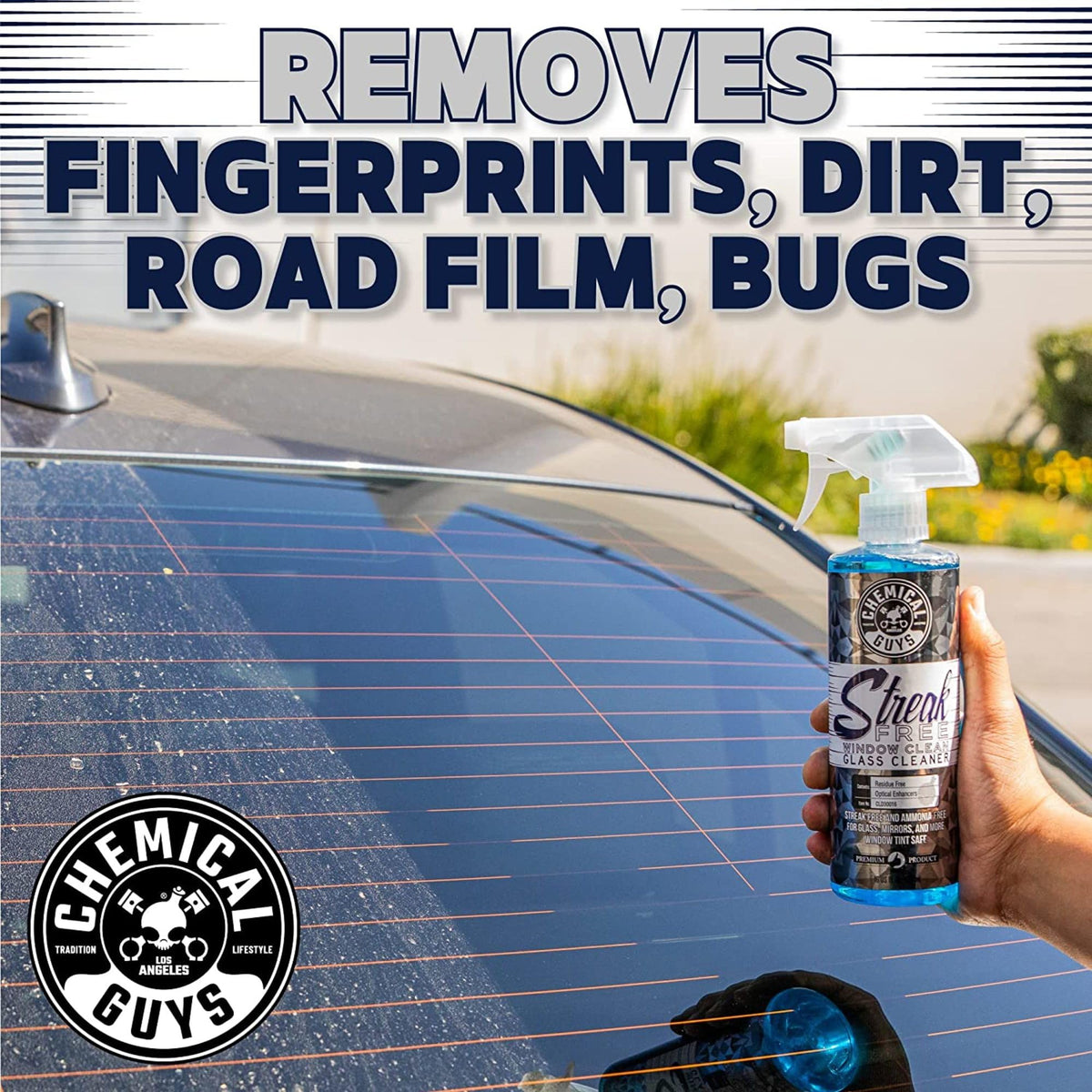 Chemical Guys, Streak-Free Glass & Window Cleaner for Tinted Windows, 16 oz