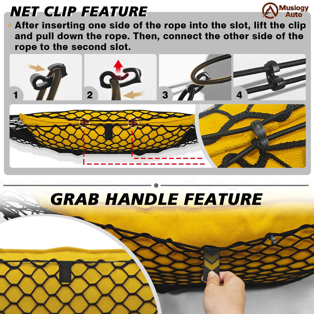 Muslogy Cargo Net for 2013-2026 Chevy Silverado GMC Sierra 1500/2500/3500HD