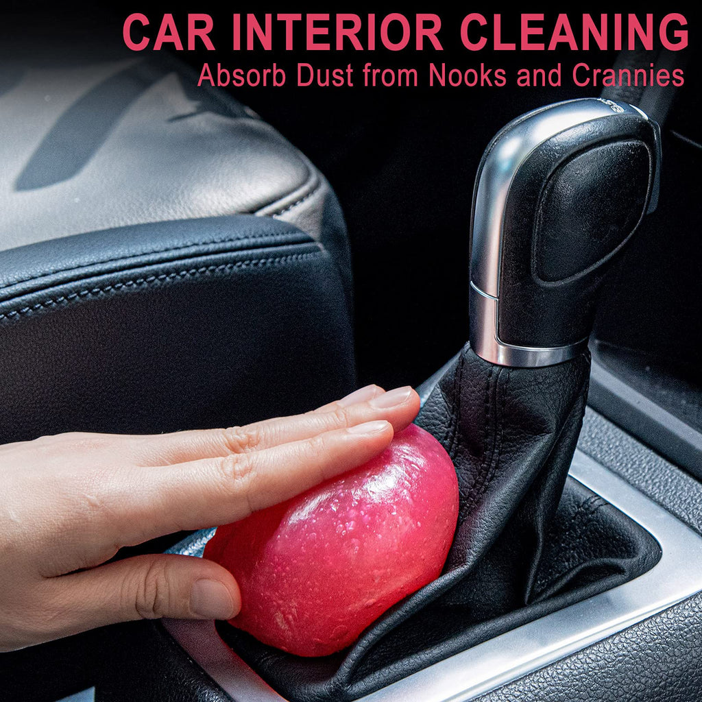 TICARVE Car Cleaning Gel Detailing Putty Car Putty Auto Detailing Tools Car Interior Cleaner Cleaning Slime Car Accessories Keyboard Cleaner Rose/NT WT: 5.6 oz (160 gr)