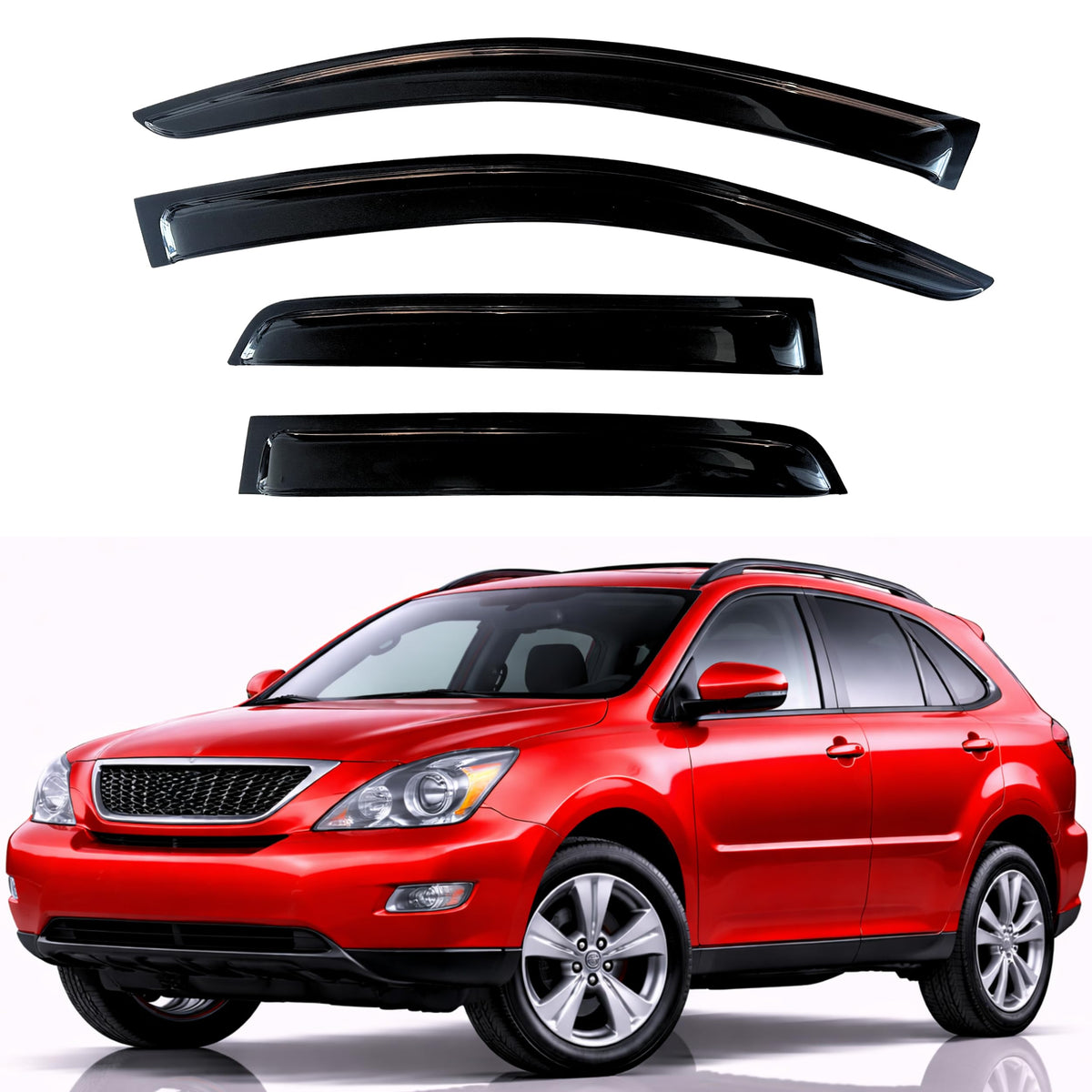 KPY Rain Guards Window Visors for 2015-2026 Ford F150 Crew/SuperCrew Cab