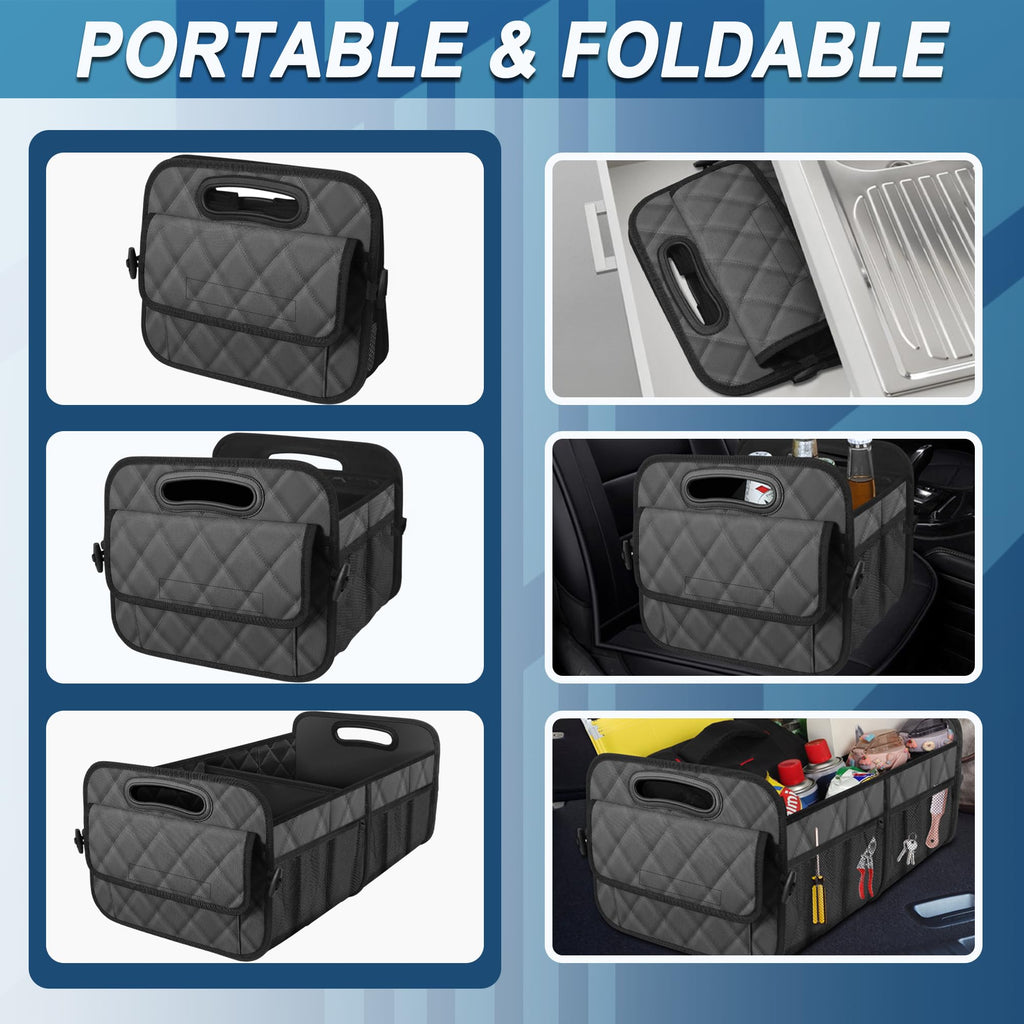 Deosk Car Trunk Organizer for SUV, Foldable Car Organizers and Storage