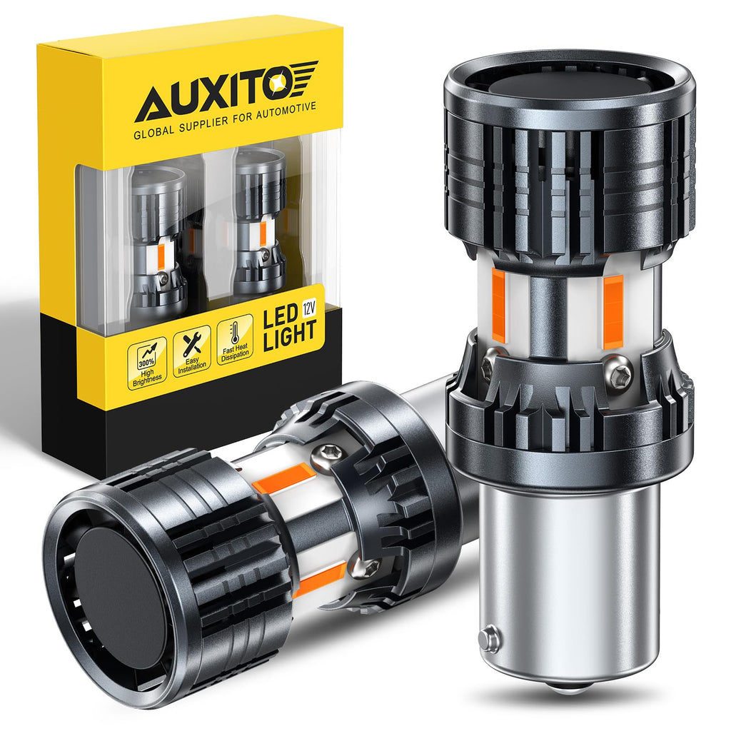 AUXITO 912 921 LED Bulb for Backup Light Reverse Lights High Power 2835 15-SMD Chipsets Error Free T15 906 922 W16W Bulbs, 6000K White, Automotive Light Bulbs (Upgraded, Pack of 2)