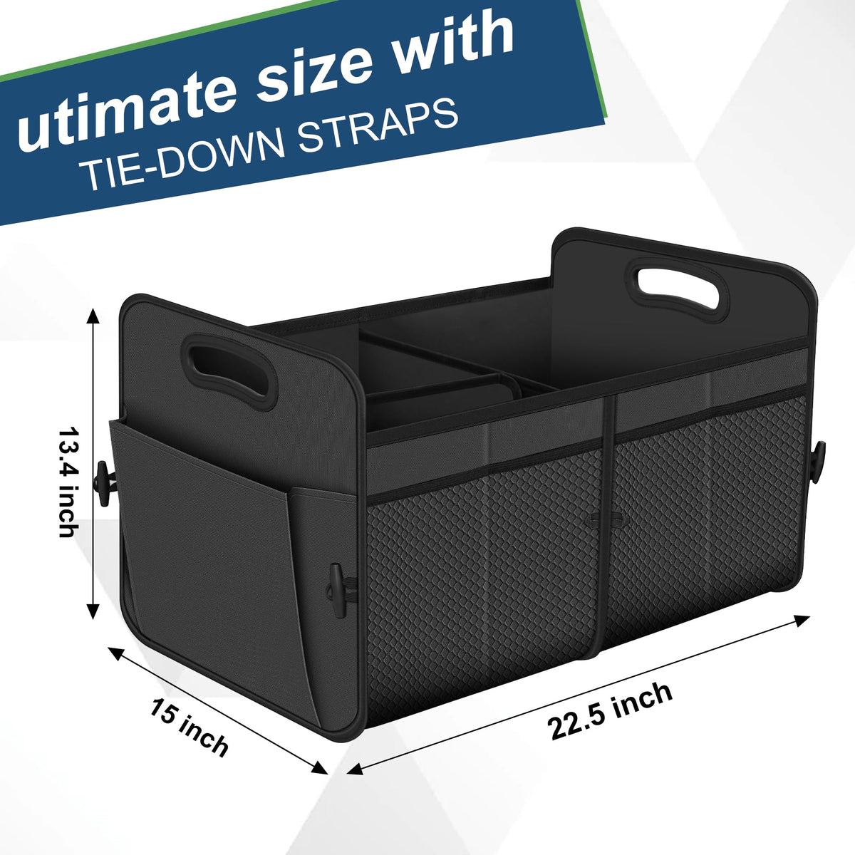 Femuar Car Trunk Organizer-Collapsible Car Storage for Suv/Jeep/Sedan