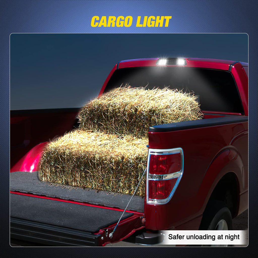 Nilight Third Brake Light for Ford F-150 2009-2014, Smoked Lens